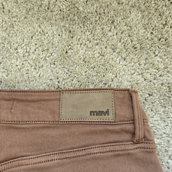 Mavi Viola jeans brown high rise slim straight raw hem womens 25/27 - Picture 5 of 11